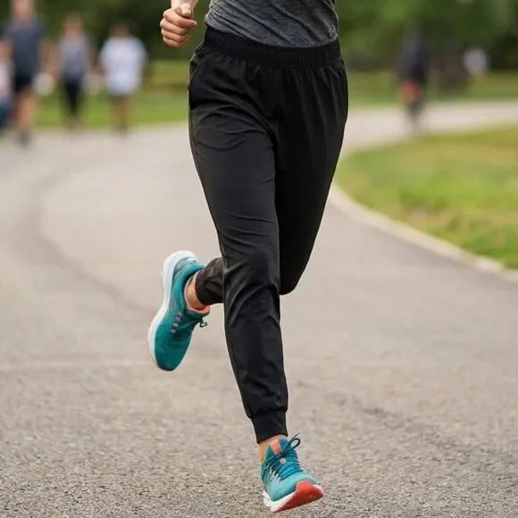 Zyia Active Black Jogger Pants Medium Athletic Workout Running - Picture 1 of 9